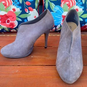 New- Grey Cutout Stiletto Bootie